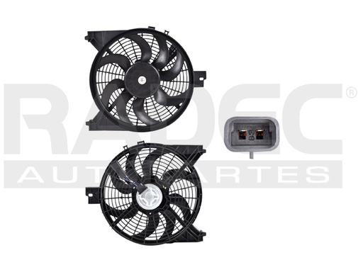 MOTOVENTILADOR NS ARMADA 05-15 V8 5.6 LTS P/AA SENCILLO COMPLETO 2 PINES TY