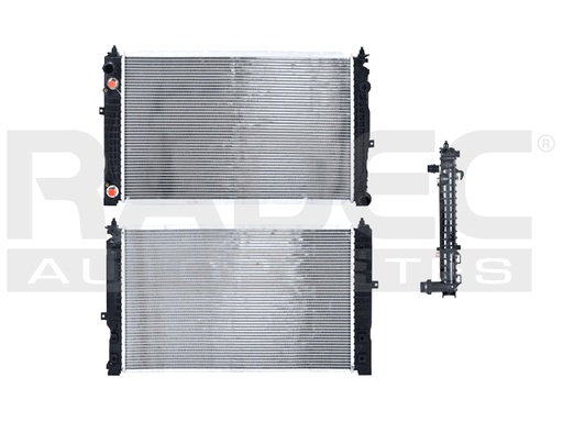 RADIADOR AD A4 98-01 L4 1.8/V6 2.8 LTS C/S AA AUT 24 4/5X15 2/3X32MM ALUM SOLD POLAR
