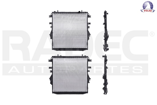 RADIADOR CV COLORADO 15-20/S10 16-20 L4 2.5 LTS C/AA STD 24 3/5X25X16MM ALUM SOLD POLAR