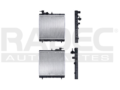 RADIADOR DG ATOS 00-04 L4 1.0 LTS S/AA STD 14X15 3/5X34MM ALUM SOLD POLAR