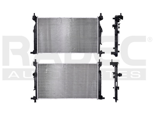 RADIADOR DG DART 13-16 L4 1.4, 2.0, 2.4 LTS STD C/S AA 26 4/7X15 1/2X16MM ALUM SOLD POLAR