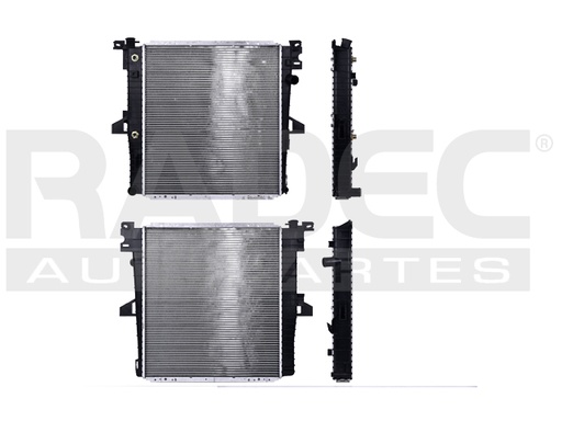 RADIADOR FD EXPLORER 96-99 V8 5.0 LTS C/S AA AUT 20 4/5X23 1/2X48MM ALUM SOLD POLAR