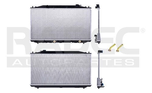 RADIADOR HD ACCORD 08-12/CROSSTOUR 08-15 L4 2.4 LTS C/AA AUT 15 3/4X30 1/4X16MM ALUM SOLD POLAR