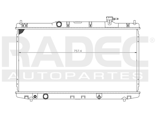 RADIADOR HD ACCORD 13-17/TLX 15-20 L4 V6 2.4, 3.5 LTS AUT C/S AA 15 3/4X30 1/4X16MM ALUM SOLD POLAR