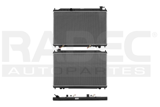 RADIADOR NS MURANO 03-07 V6 3.5 LTS C/S AA AUT 17 5/7X28 2/3X26MM ALUM SOLD NAC