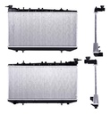 RADIADOR NS TSURU III 92-17 L4 1.6, 2.0 LTS 1 HILERA 5.8  C/S AA STD 12 3/5X25 1/2X16MM ALUM SOLD POLAR
