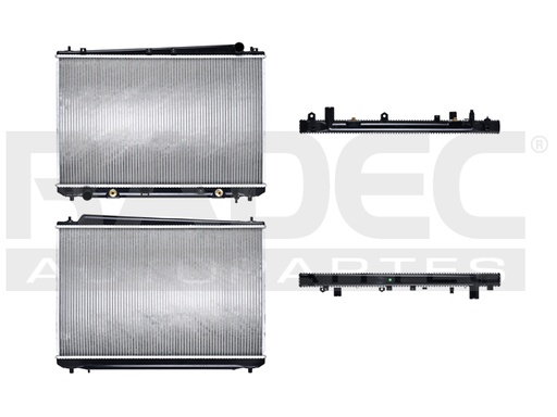 RADIADOR TY SIENNA 98-03 V6 3.0 LTS C/S AA AUT 17 5/7X28 1/4X26MM ALUM SOLD POLAR