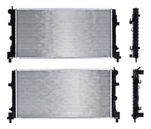 RADIADOR VW VENTO 14-22 L4 1.2, 1.4, 1.6, 1.8, 2.0 LTS STD C/S AA 25 1/2X13X22MM ALUM SOLD POLAR