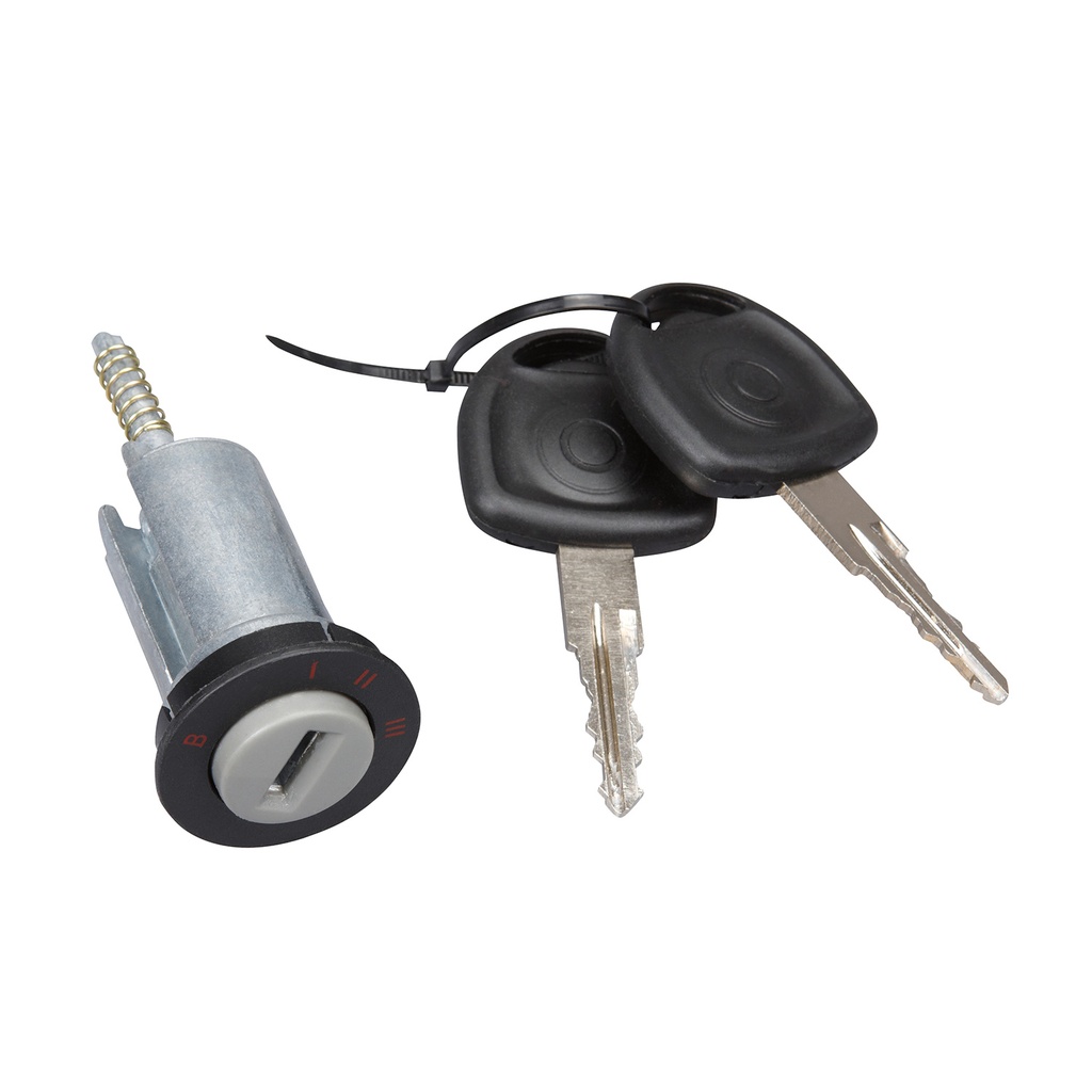 CILINDRO DE ENCENDIDO CV CHEVY JOY / POP / SWING / PICK UP 94-12  METAL NEGRO/GRIS MANIJAUTO    