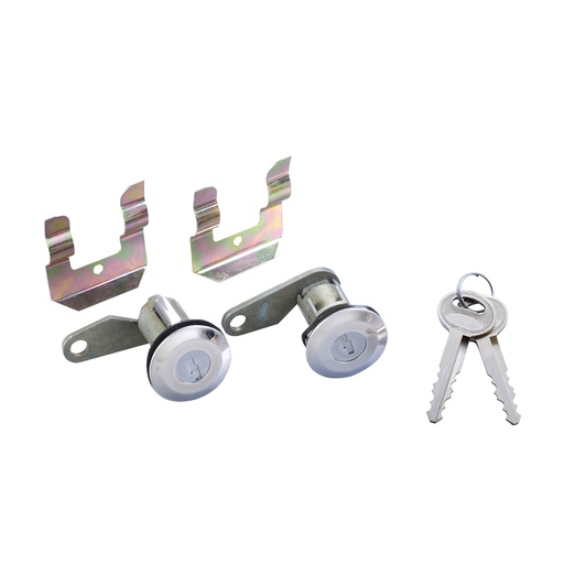 CILINDRO PARA PUERTA FD PICK UP/VARIOS/F-150/F-250 78-90/RANGER 83-92/LTD 80-86/BRONCO/ECONOLINE 80-91/TEMPO 84-87/CROWN VICTORIA 87-88  MR COUGAR 81-82  FD GRAND MARQUIS 80-88/TOPAZ 84-87  CON LLAVE LLAVE REDONDA JUEGO METAL CROMADO CUB    
