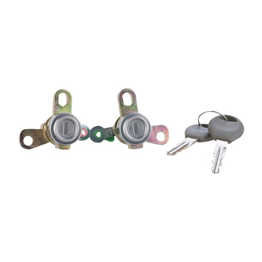 CILINDRO PARA PUERTA NS X-TRAIL 02-07/SENTRA 01-06/MAXIMA 00-03/URVAN 02-13/ALMERA 03-05/CABSTAR 08-15/ALTIMA 02-06  JUEGO METAL CROMADO TIPO ORIGINAL    