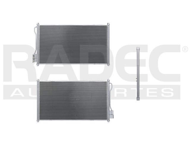 CONDENSADOR DE AIRE FD MUSTANG 99-04 V6 3.6/V8 4.6 LTS AUT/STD S/SECADOR 27 3/4X15 1/8X21MM ALUM SOLD