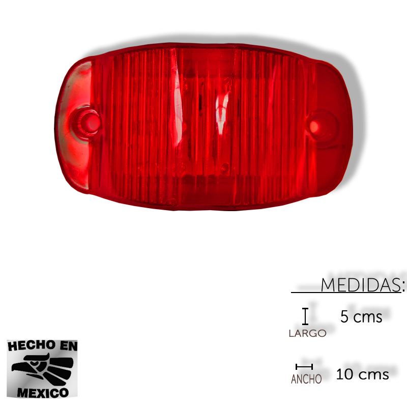 PLAFON LATERAL 12 LED ROJO PRECIO NORMAL