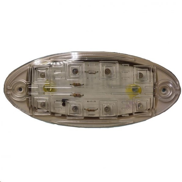 LAMPARA ELIPTICA LUZ DE ESCALON 8 LED PR
