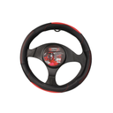 CUBRE VOLANTE VINIL NEGRO/ROJO