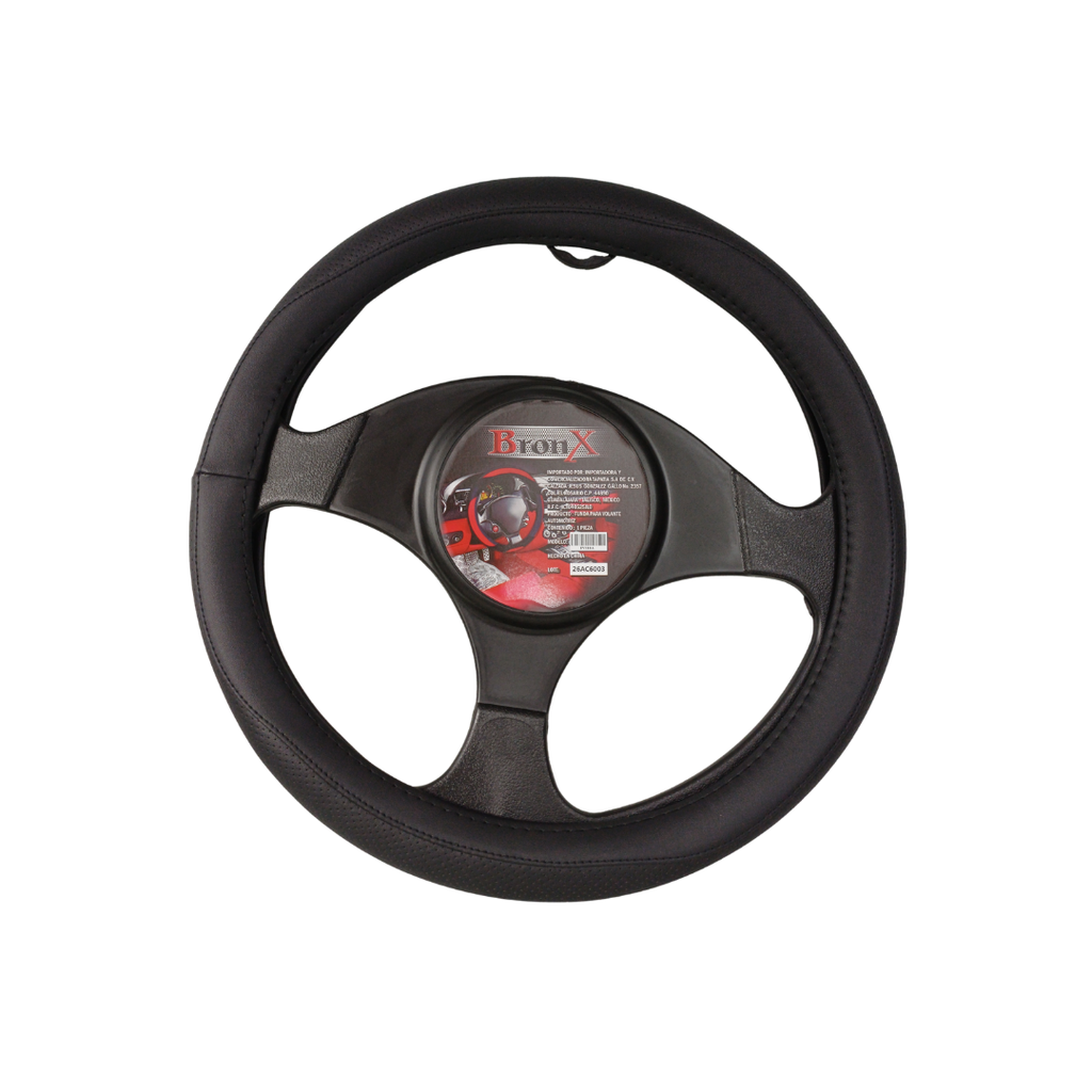 CUBRE VOLANTE VINIL NEGRO