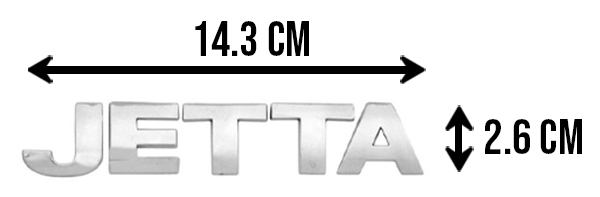 EMBLEMA LETRERO VW JETTA 99-05 CROMO