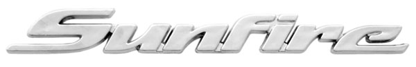 EMBLEMA LETRERO SUNFIRE 95-00 CROMO ***H