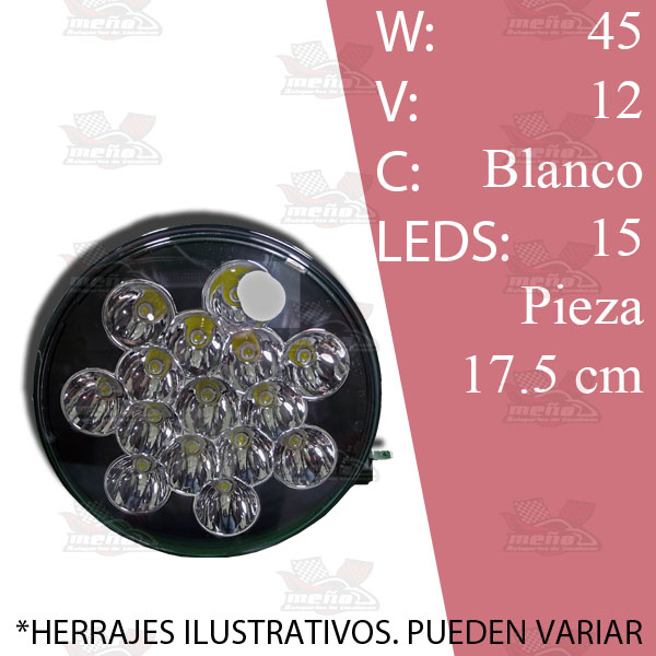 FARO REDONDO 20 HIPERLED ALTA POT C/U