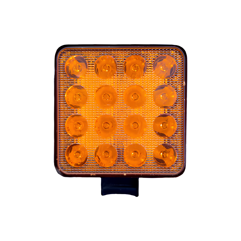 FARO AUX LED 48 W CUADRADO 10.5cm AMBAR