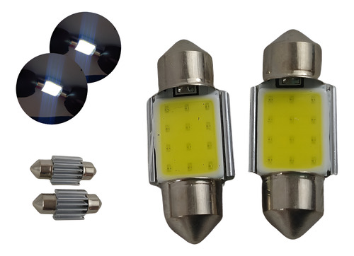 FOCO LUZ INTERIOR 9 LEDS BLANCO 31mm
