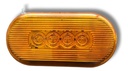 PLAFON OVALADO AMBAR PRESION 10 LEDS