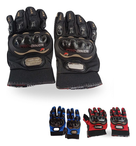 [LM116A] GUANTE MOTO NEGRO XL