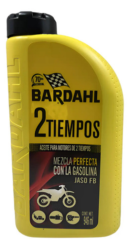 ACEITE MOTOR 2 TIEMPOS BARDHAL 947 ML