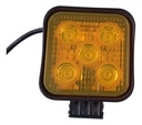FARO RECTANGULAR LED AMBAR ESTROBO