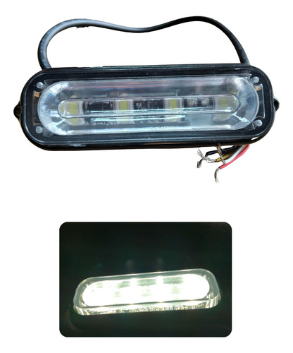 [LUZE308] LUZ ESTROBO MOTO BLANCO