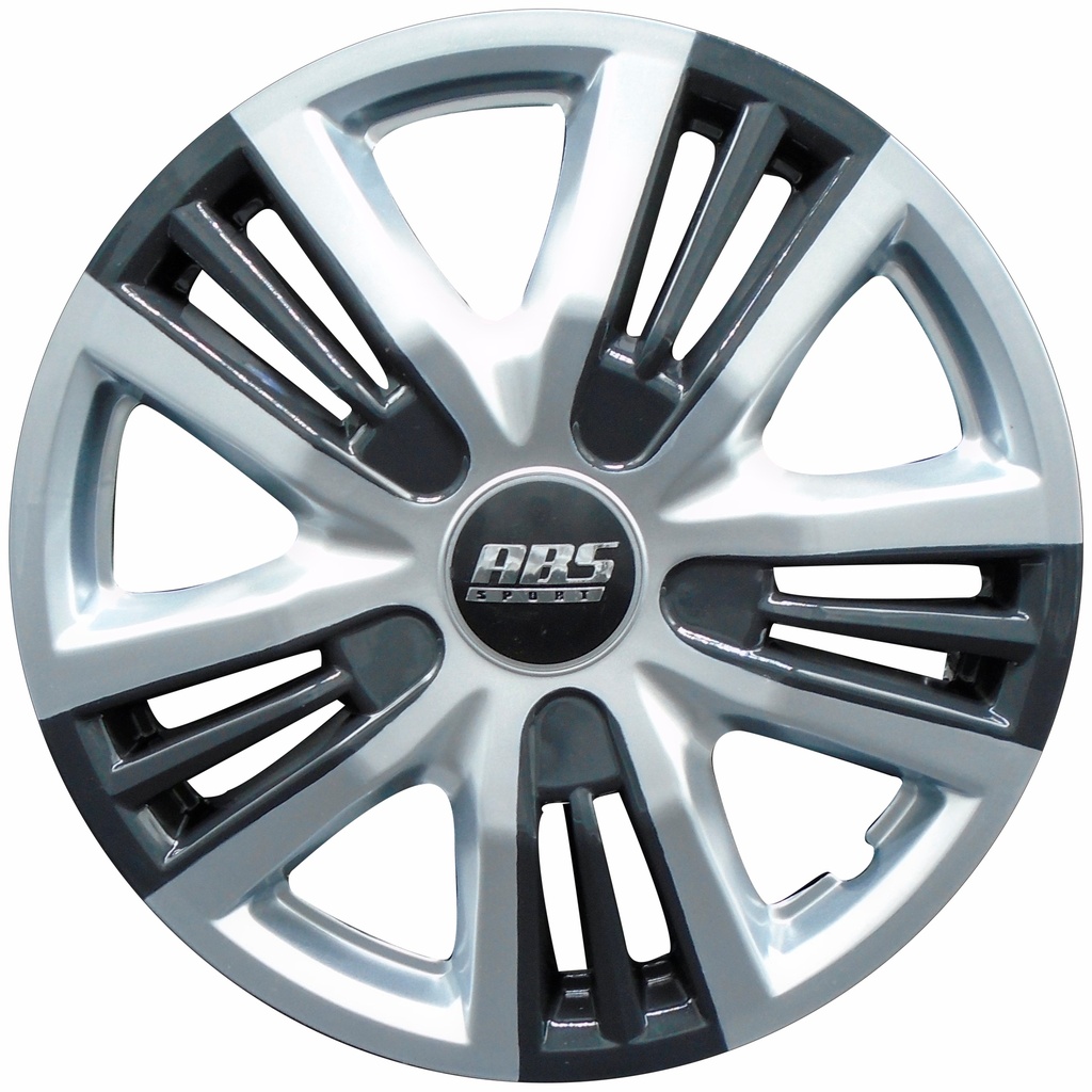 TAPON POLVERA RIN 14 ABS ESPECIALES GRIS NEGRO ABS-LGR-R14-0075 LES0019