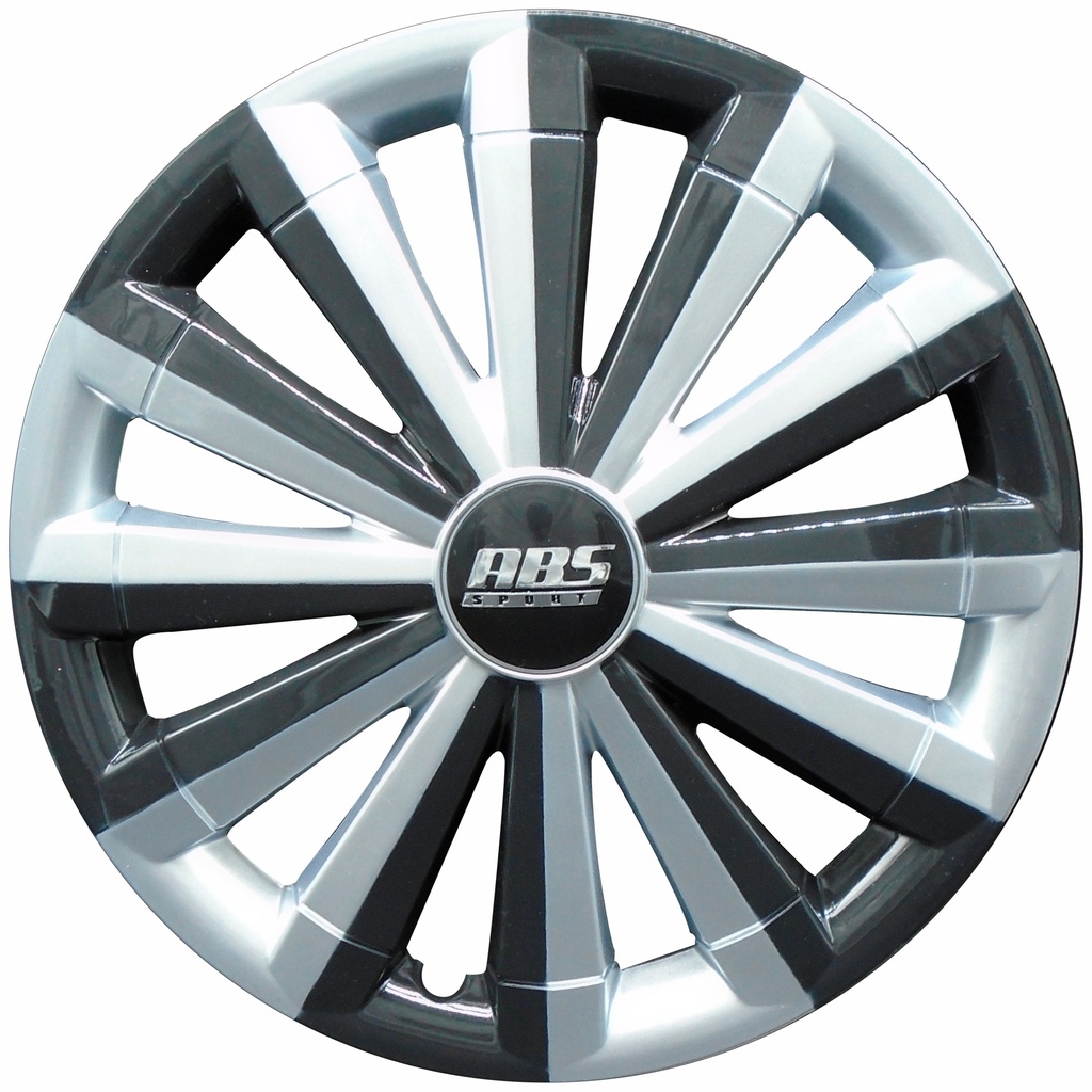 TAPON POLVERA RIN 14 ABS ESPECIALES GRIS NEGRO ABS-LGR-R14-0079 LES0021