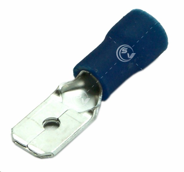TERMINAL ENCHUFE MACHO AZUL