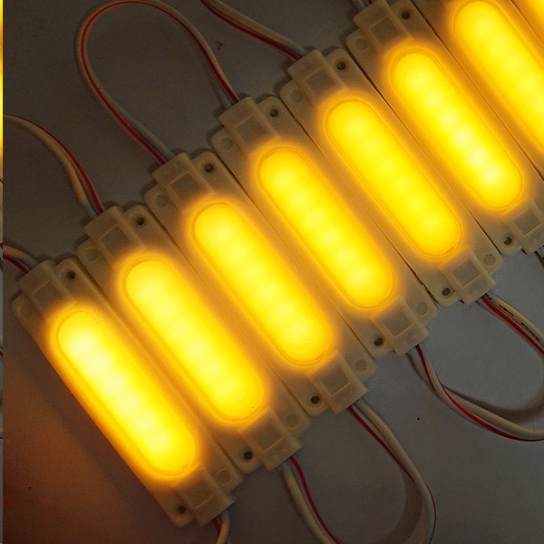 MODULO TIRA LED C/6 LEDS COB AMBAR 6.5 cms PR