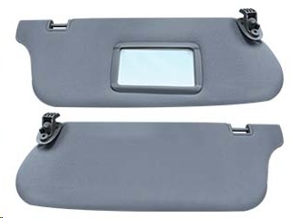 VISERA VW POINTER TELA GRIS CON ESPEJO JGO