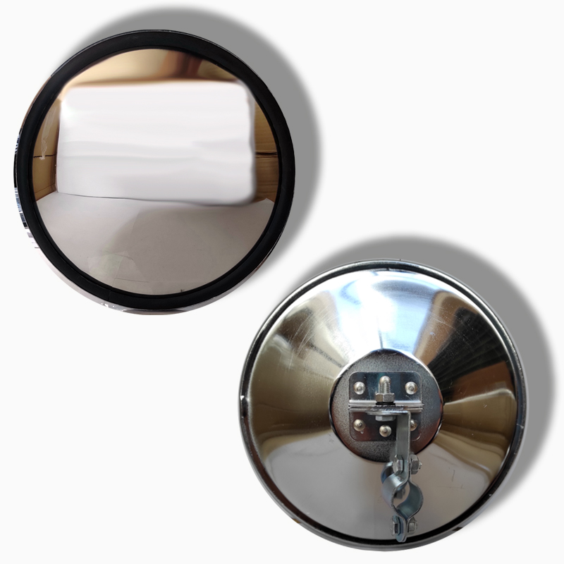 ESPEJO CONVEXO 4" CROM C/ABRAZ NAL.