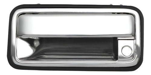 MANIJA EXTERIOR CV CHEYENNE/CUSTOM 95-98/SUBURBAN 95-99/SILVERADO 95-98/TAHOE 95-99  GM SIERRA/YUKON  CV PICK UP 95-98  CON HOYO PARA LLAVE CROMADA ZINC HUSHAN Izquierdo Delantera  