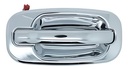 MANIJA EXTERIOR CV SILVERADO 99-06/SUBURBAN/TAHOE/SONORA 00-06/AVALANCHE 02-06  GM SIERRA 99-06/YUKON 00-06  CV CHEYENNE 99-06  SIN HOYO PARA LLAVE PLASTICO HUSHAN Derecho Delantera  