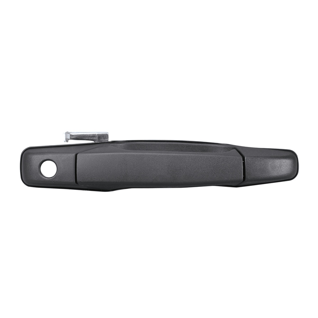 MANIJA EXTERIOR CV CHEYENNE/SILVERADO 07-13/SUBURBAN/TAHOE 07-14/AVALANCHE  GM SIERRA 07-13/YUKON 07-14  CV PICK UP 07-13  CON HOYO PARA LLAVE CORRUGADA NEGRA PLASTICO HUSHAN Derecho Delantera  