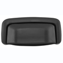 MANIJA EXTERIOR CV SUBURBAN/TAHOE  GM YUKON 00-06  PUERTA LATERAL / ABATIBLE - 5TA PUERTA / DOBLE CORRUGADA NEGRO PLASTICO HUSHAN    