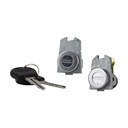 CILINDRO PARA PUERTA CV AVEO 08-17  CON LLAVE JUEGO 2 PIEZAS METAL CROMADO MANIJAUTO Derecho/Izquierdo Delantera  