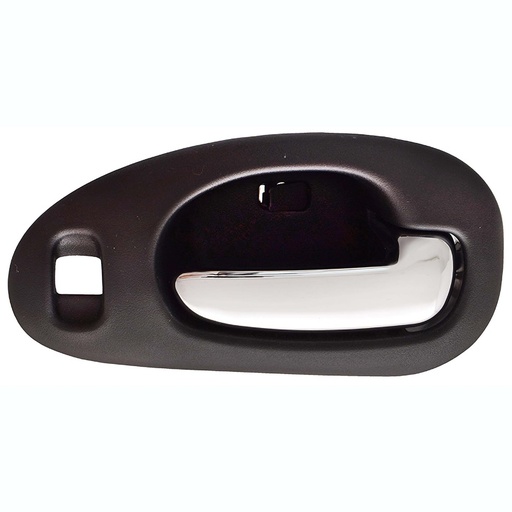 MANIJA INTERIOR CR 300M 99-04/CONCORDE 98-04  CON HOYO PARA SEGURO NEGRA/CROMO PLASTICO HUSHAN Derecho Delantera  