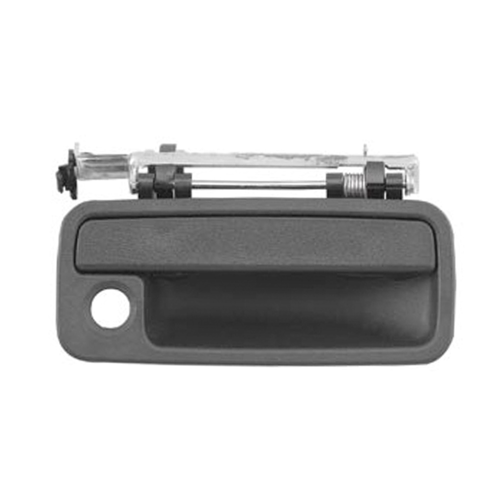 MANIJA EXTERIOR CR VOYAGER/TOWN & COUNTRY  DG CARAVAN 91-95  CON HOYO PARA LLAVE CORRUGADA NEGRA PLASTICO HUSHAN Derecho Delantera  