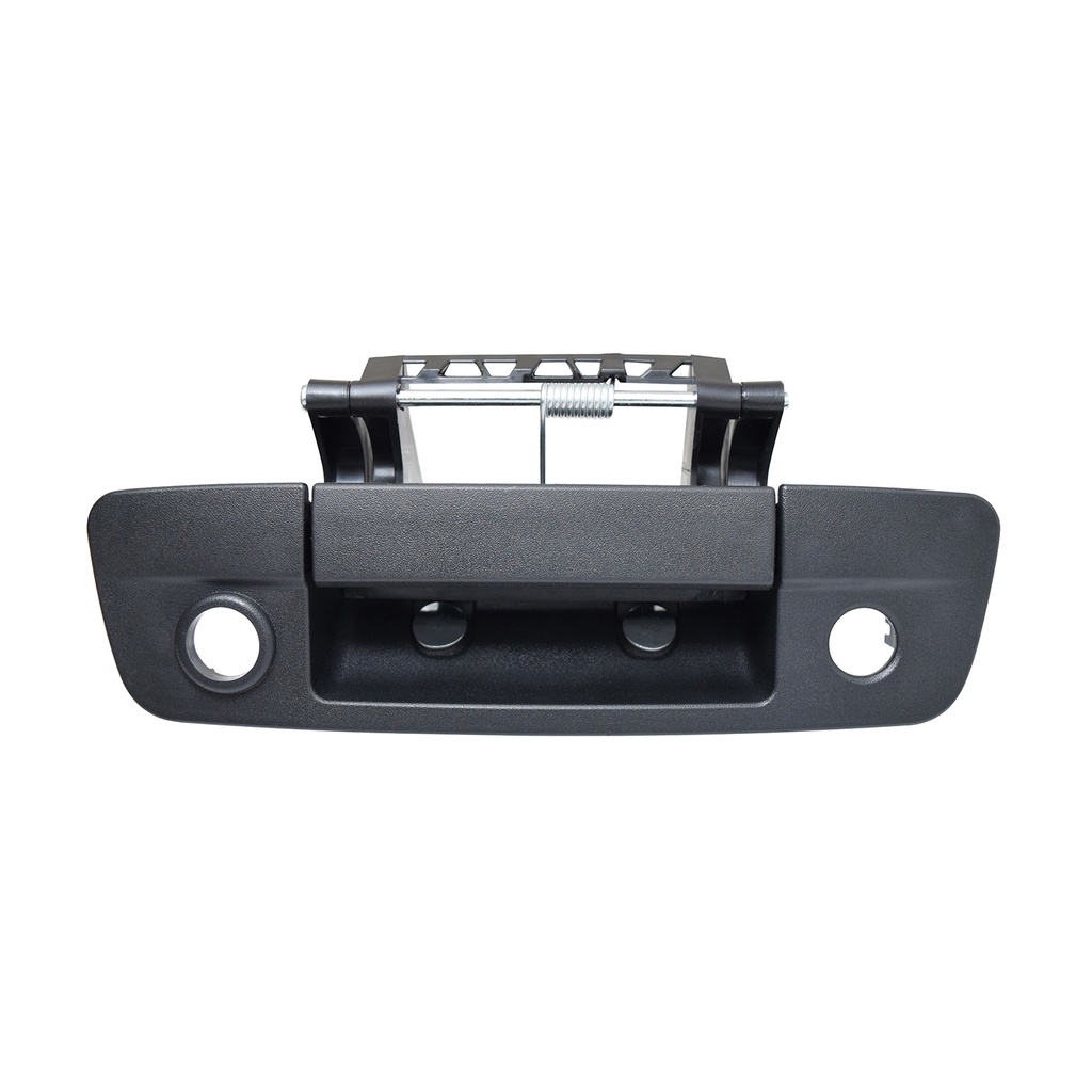 MANIJA DE TAPA DG RAM 1500/2500 13-18  CON HOYOS PARA LLAVE Y CAMARA CORRUGADA NEGRO PLASTICO HUSHAN    