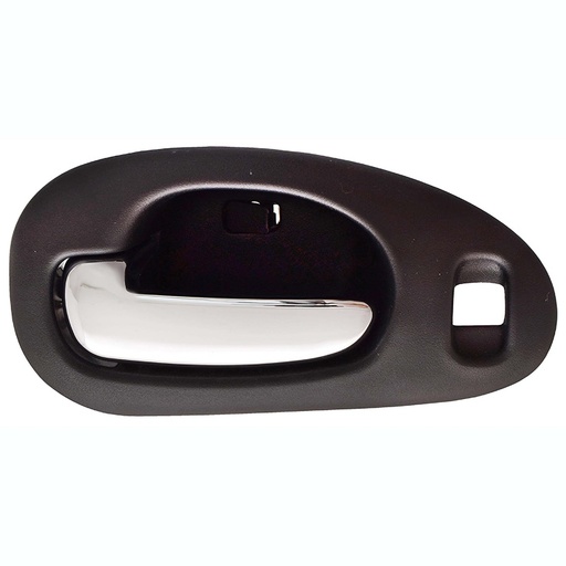 MANIJA INTERIOR CR 300M 99-04/CONCORDE 98-04  CON HOYO PARA SEGURO NEGRA/CROMO PLASTICO HUSHAN Izquierdo Delantera  