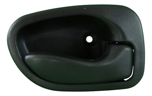 MANIJA INTERIOR DODGE ATOS 00-12  HY ACCENT 95-99  PATA CORTA NEGRO PLASTICO HUSHAN Derecho Delantera