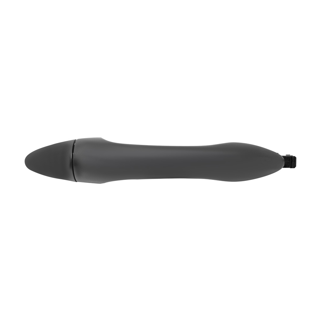 MANIJA EXTERIOR KI FORTE 14-18  SIN HOYO PARA LLAVE LISA NEGRA PLASTICO HUSHAN Derecho/Izquierdo Delantera/Trasera  