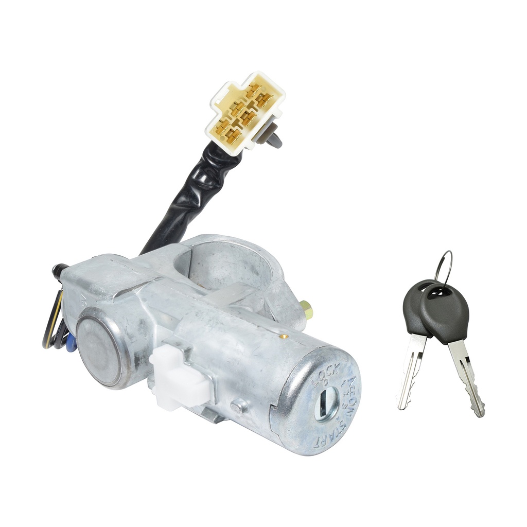 CILINDRO DE ENCENDIDO NS D22 08-15  CON LLAVE 6 PINS METAL 12VCC CUB    