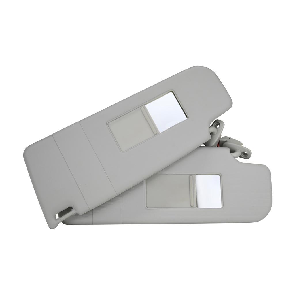 VISERA VW GOLF 00-06/JETTA A4 99-07/CLASICO 08-15/PASSAT/BEETLE 98-05  ST LEON 99-05  JUEGO CON ESPEJO GRIS 2 PINS PLASTICO MANIJAUTO Derecho/Izquierdo Delantera  