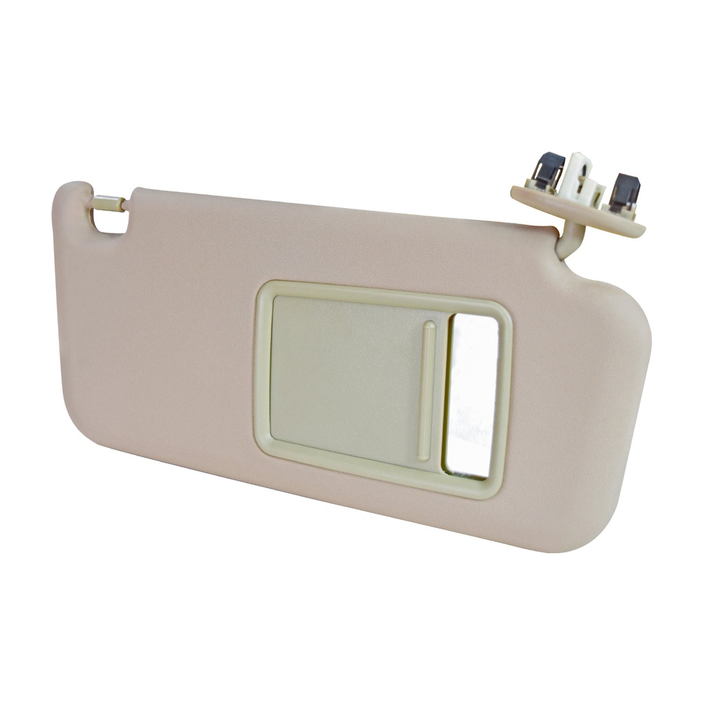 VISERA TY RAV4 06-12  1 PIEZA CON ESPEJO CON LUZ BEIGE PLASTICO TIPO ORIGINAL Derecho Delantera  